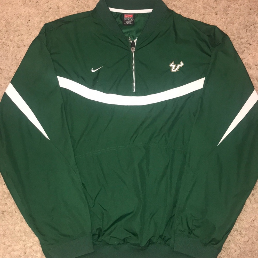 Nike Green USF South Florida Bulls Windbreaker